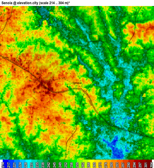 Zoom OUT 2x Senoia, United States elevation map