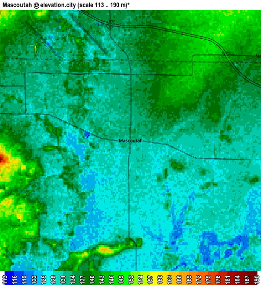 Zoom OUT 2x Mascoutah, United States elevation map