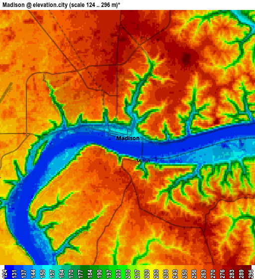 Zoom OUT 2x Madison, United States elevation map