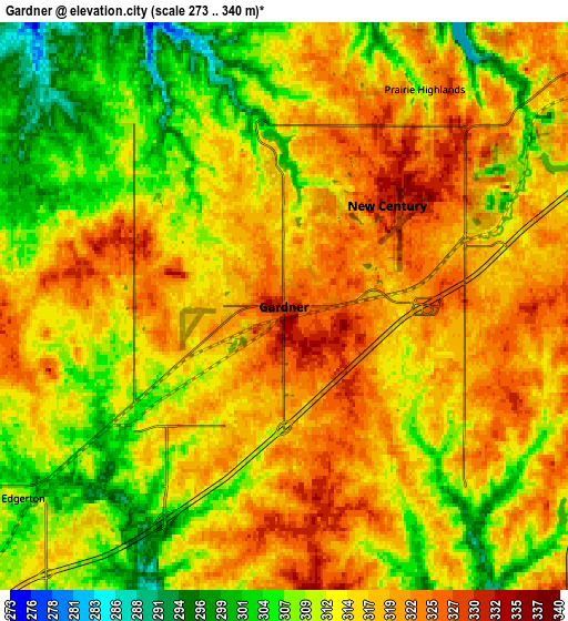 Zoom OUT 2x Gardner, United States elevation map