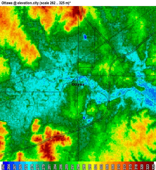 Zoom OUT 2x Ottawa, United States elevation map