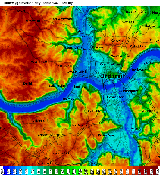 Zoom OUT 2x Ludlow, United States elevation map