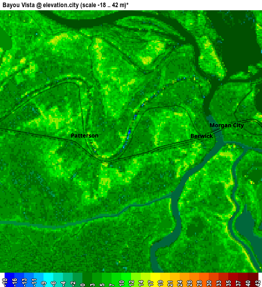 Zoom OUT 2x Bayou Vista, United States elevation map