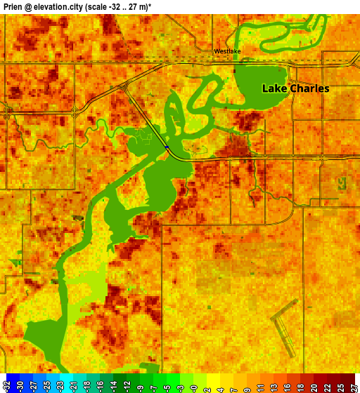 Zoom OUT 2x Prien, United States elevation map