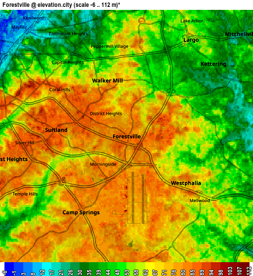 Zoom OUT 2x Forestville, United States elevation map