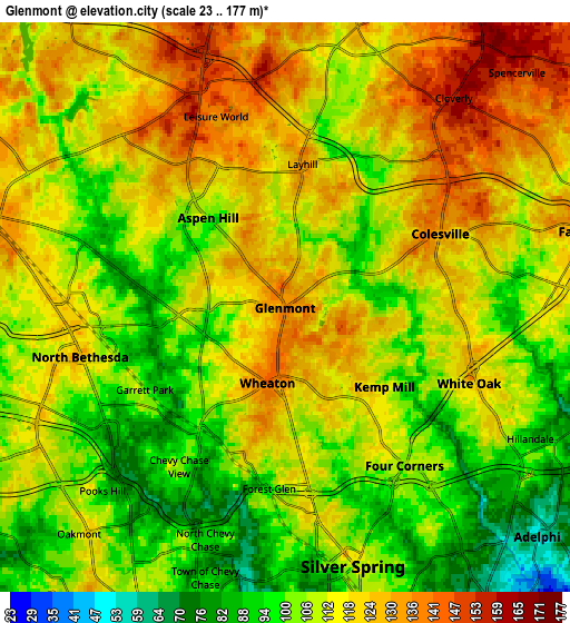 Zoom OUT 2x Glenmont, United States elevation map