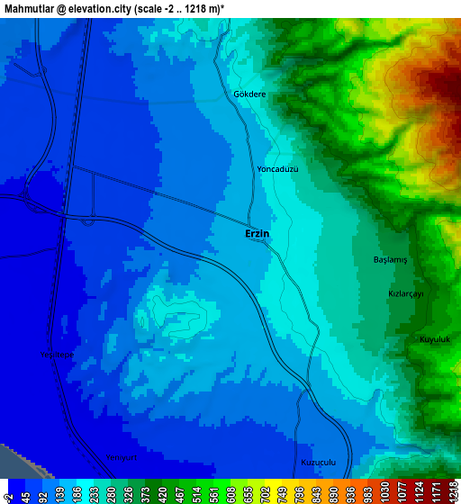 Zoom OUT 2x Mahmutlar, Turkey elevation map