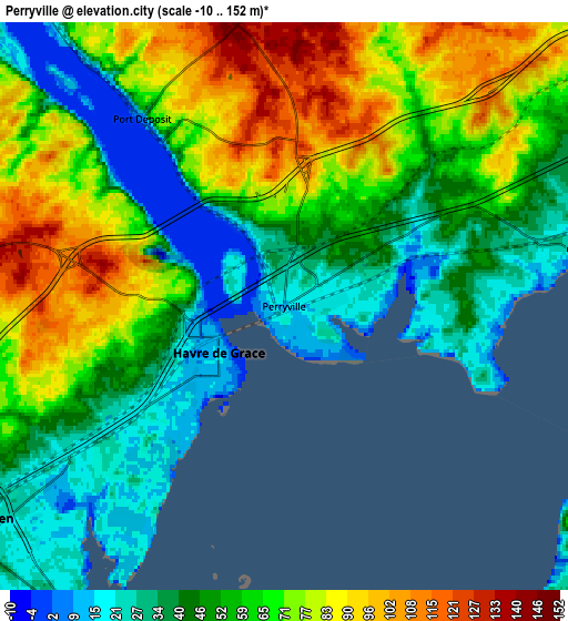 Zoom OUT 2x Perryville, United States elevation map