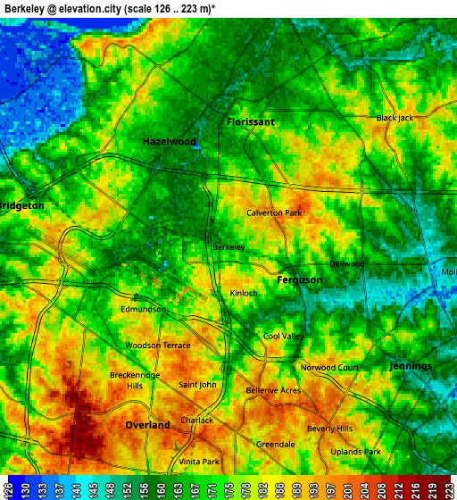 Zoom OUT 2x Berkeley, United States elevation map