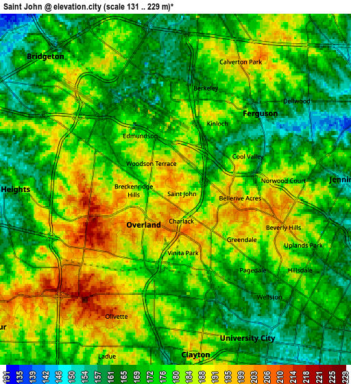 Zoom OUT 2x Saint John, United States elevation map