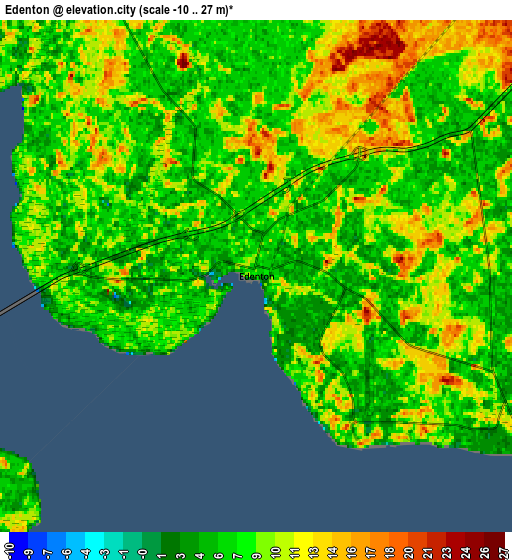 Zoom OUT 2x Edenton, United States elevation map