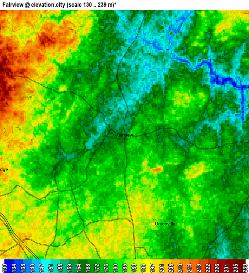 Zoom OUT 2x Fairview, United States elevation map