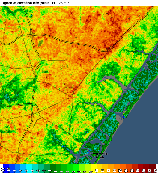 Zoom OUT 2x Ogden, United States elevation map