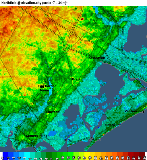 Zoom OUT 2x Northfield, United States elevation map