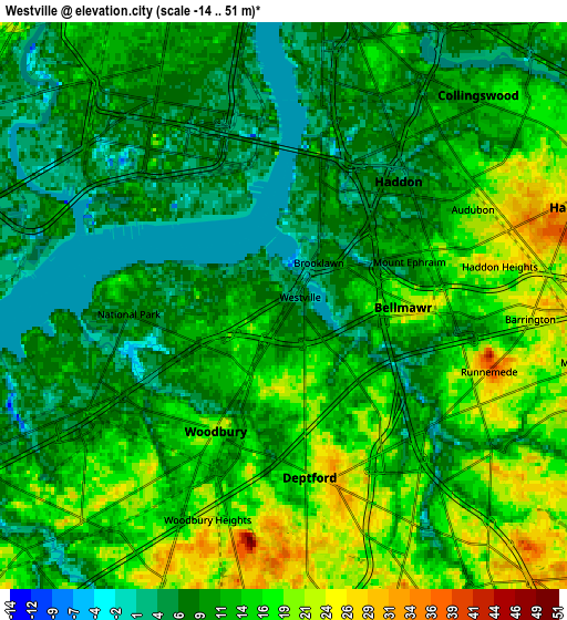 Zoom OUT 2x Westville, United States elevation map