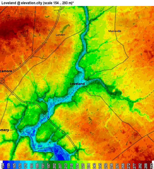 Zoom OUT 2x Loveland, United States elevation map