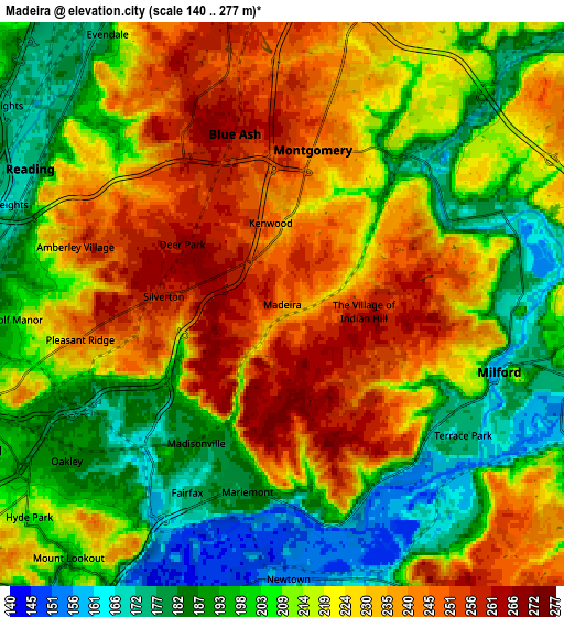 Zoom OUT 2x Madeira, United States elevation map