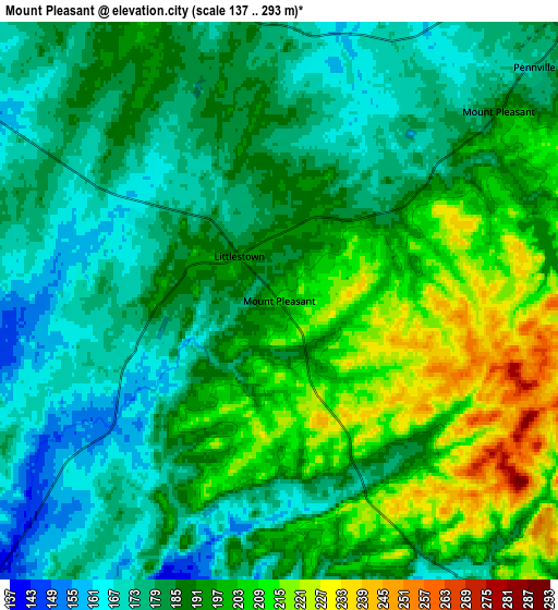 Zoom OUT 2x Mount Pleasant, United States elevation map