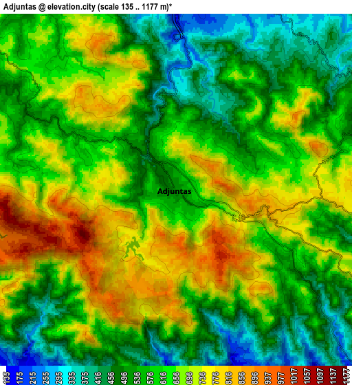 Zoom OUT 2x Adjuntas, Puerto Rico elevation map