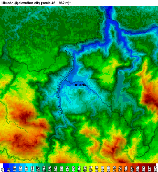 Zoom OUT 2x Utuado, Puerto Rico elevation map