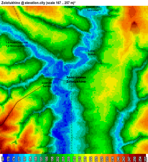 Zoom OUT 2x Zolotukhino, Russia elevation map