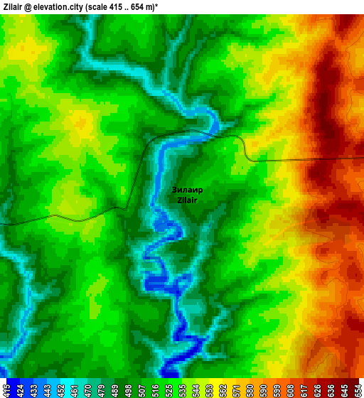 Zoom OUT 2x Zilair, Russia elevation map