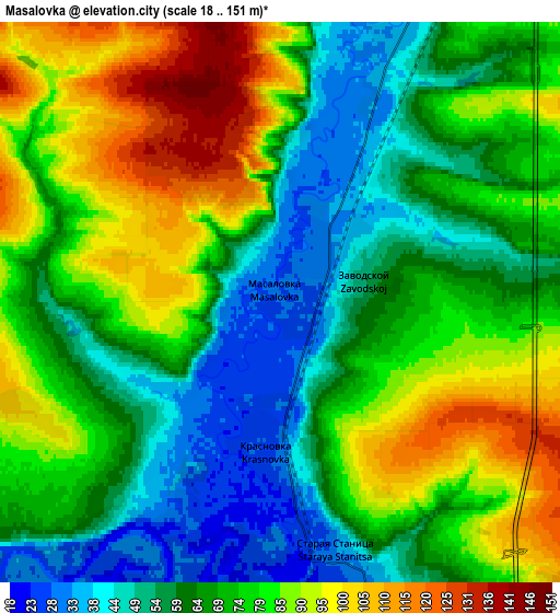 Zoom OUT 2x Masalovka, Russia elevation map