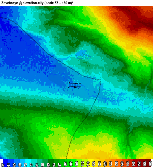 Zoom OUT 2x Zavetnoye, Russia elevation map