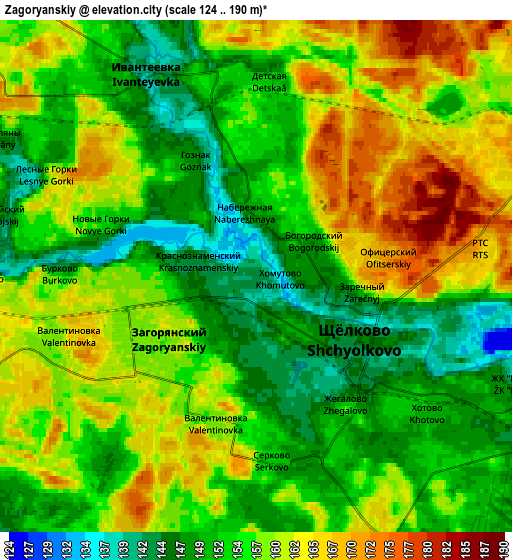 Zoom OUT 2x Zagoryanskiy, Russia elevation map