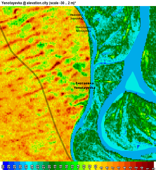 Zoom OUT 2x Yenotayevka, Russia elevation map