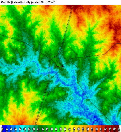 Zoom OUT 2x Cotulla, United States elevation map