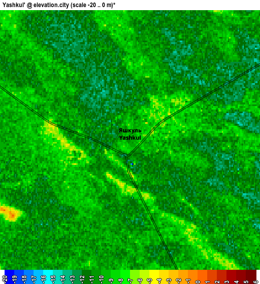 Zoom OUT 2x Yashkul’, Russia elevation map