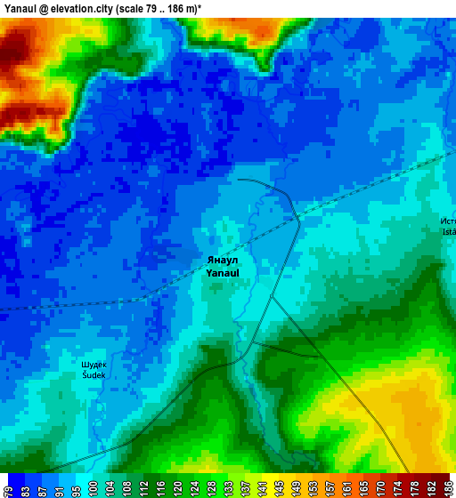 Zoom OUT 2x Yanaul, Russia elevation map