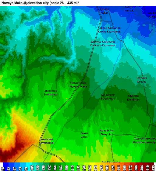 Zoom OUT 2x Novaya Maka, Russia elevation map