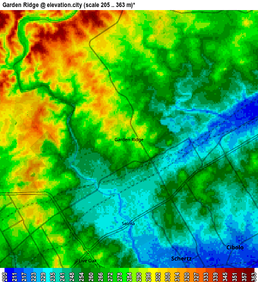 Zoom OUT 2x Garden Ridge, United States elevation map