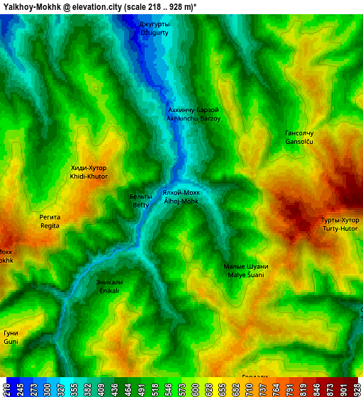 Zoom OUT 2x Yalkhoy-Mokhk, Russia elevation map