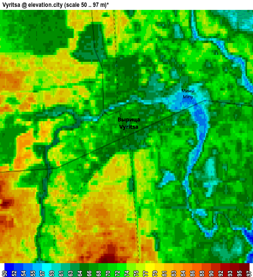 Zoom OUT 2x Vyritsa, Russia elevation map