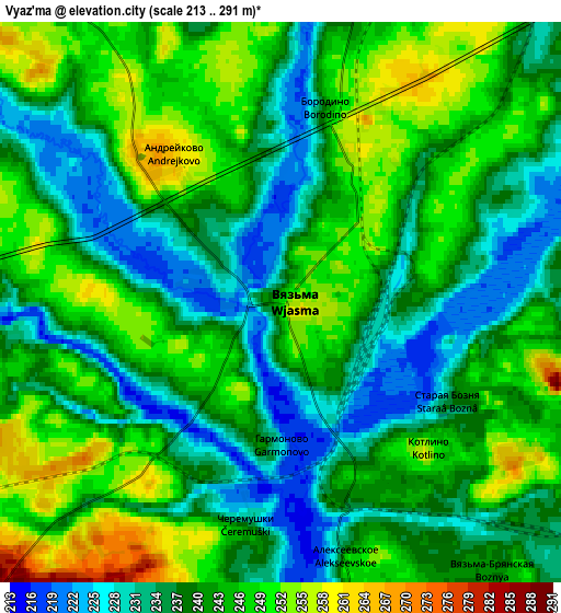 Zoom OUT 2x Vyaz’ma, Russia elevation map