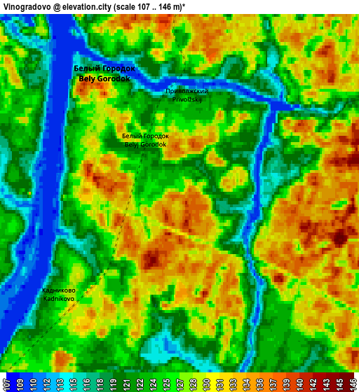 Zoom OUT 2x Vinogradovo, Russia elevation map