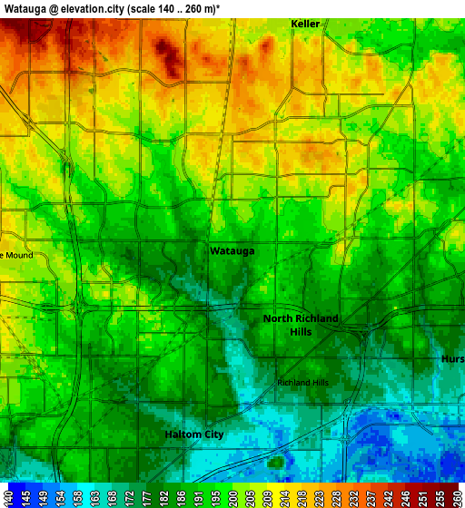 Zoom OUT 2x Watauga, United States elevation map