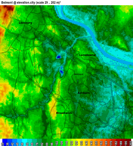 Zoom OUT 2x Belmont, United States elevation map