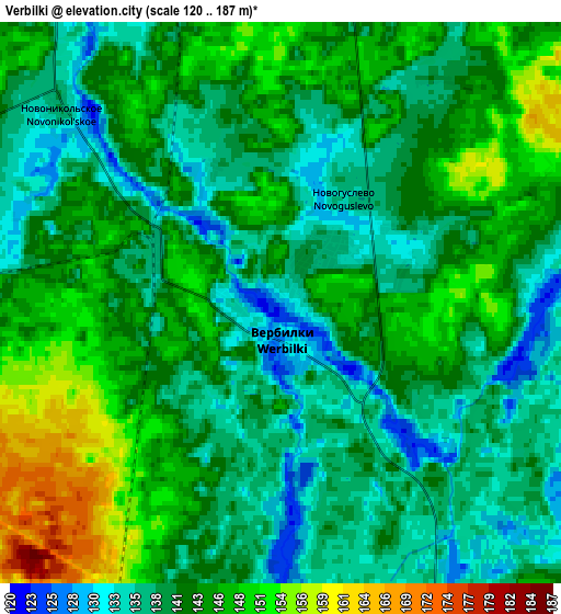 Zoom OUT 2x Verbilki, Russia elevation map