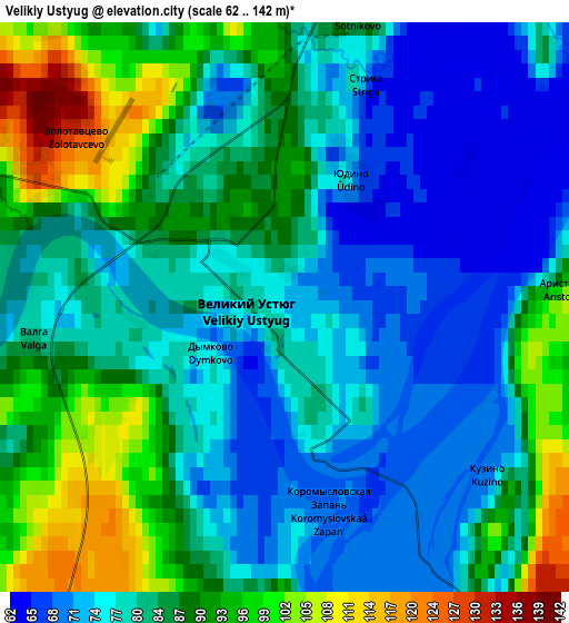 Zoom OUT 2x Velikiy Ustyug, Russia elevation map