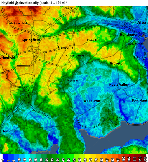 Zoom OUT 2x Hayfield, United States elevation map