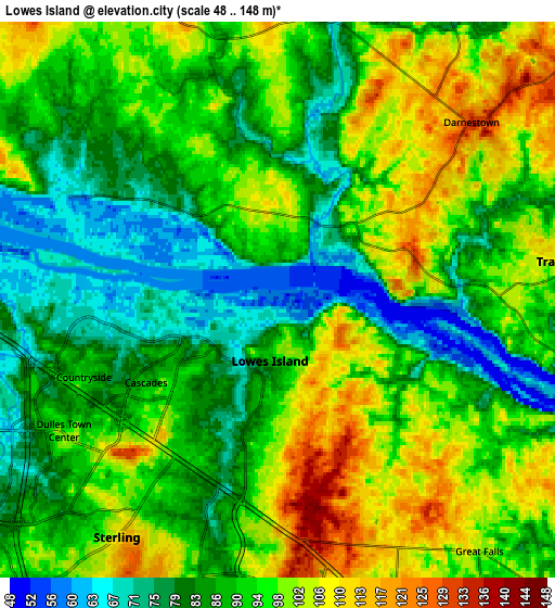 Zoom OUT 2x Lowes Island, United States elevation map