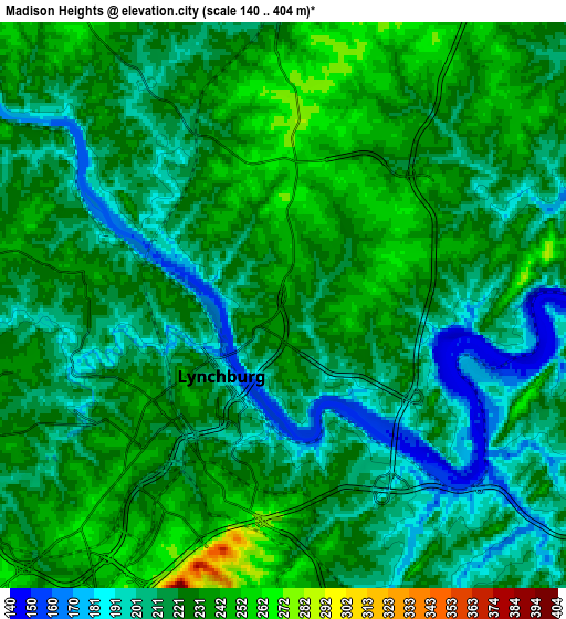 Zoom OUT 2x Madison Heights, United States elevation map