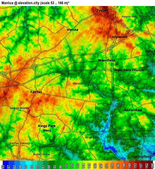 Zoom OUT 2x Mantua, United States elevation map