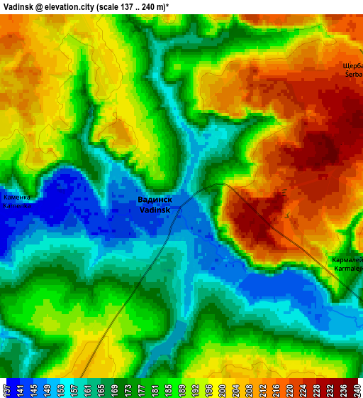 Zoom OUT 2x Vadinsk, Russia elevation map