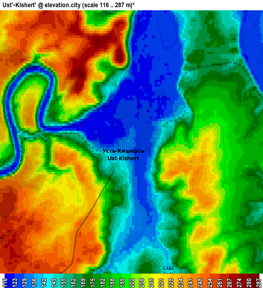 Zoom OUT 2x Ust’-Kishert’, Russia elevation map