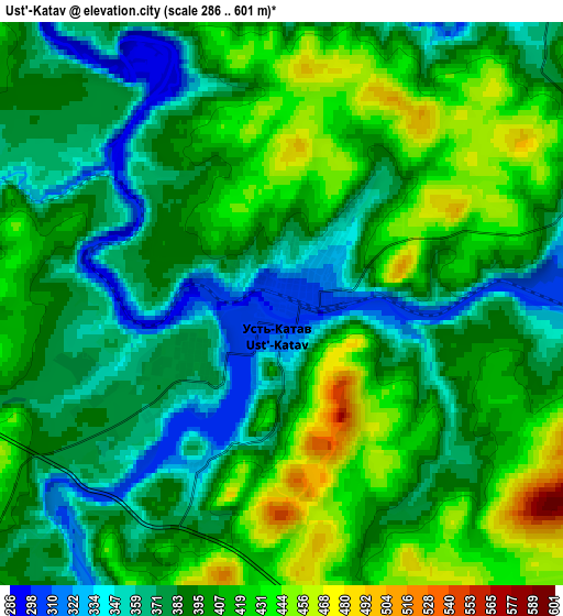 Zoom OUT 2x Ust’-Katav, Russia elevation map